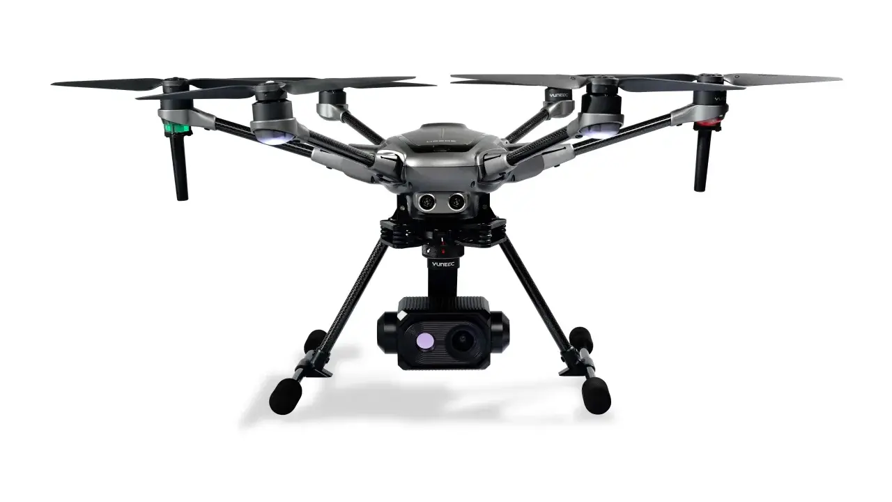 Der Yuneec H520E-Drone mit seiner Wärmebildkamera ist bereit für anspruchsvolle Aufnahmen.
