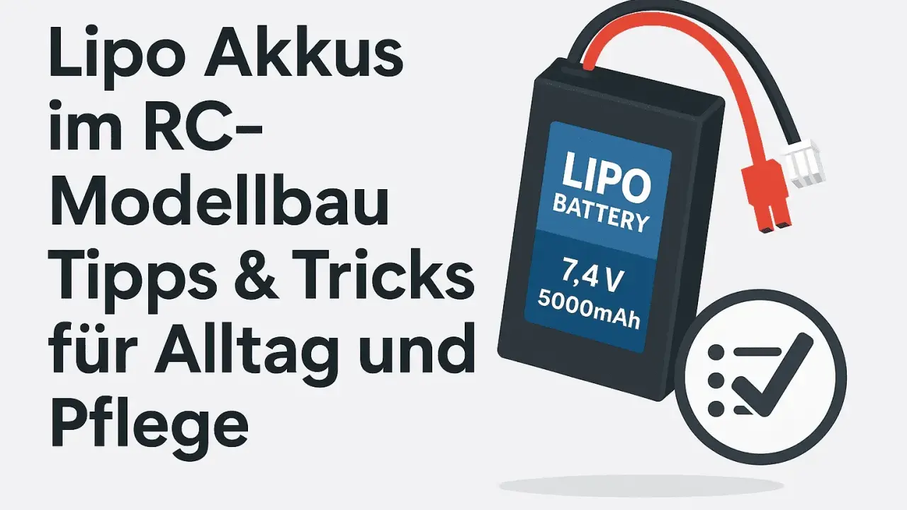 Ein Lipo Akku für den RC-Modellbau: 7,4V 5000mAh. Tipps & Tricks für Alltag und Pflege.