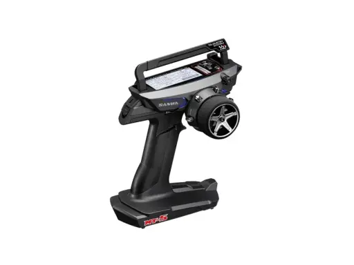 Sanwa MT5 Fernsteuerung mit Telemetrie-System, ideal für RC-Rennsport.