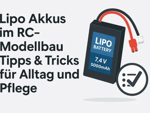 Ein Lipo Akku für den RC-Modellbau: 7,4V 5000mAh. Tipps & Tricks für Alltag und Pflege.